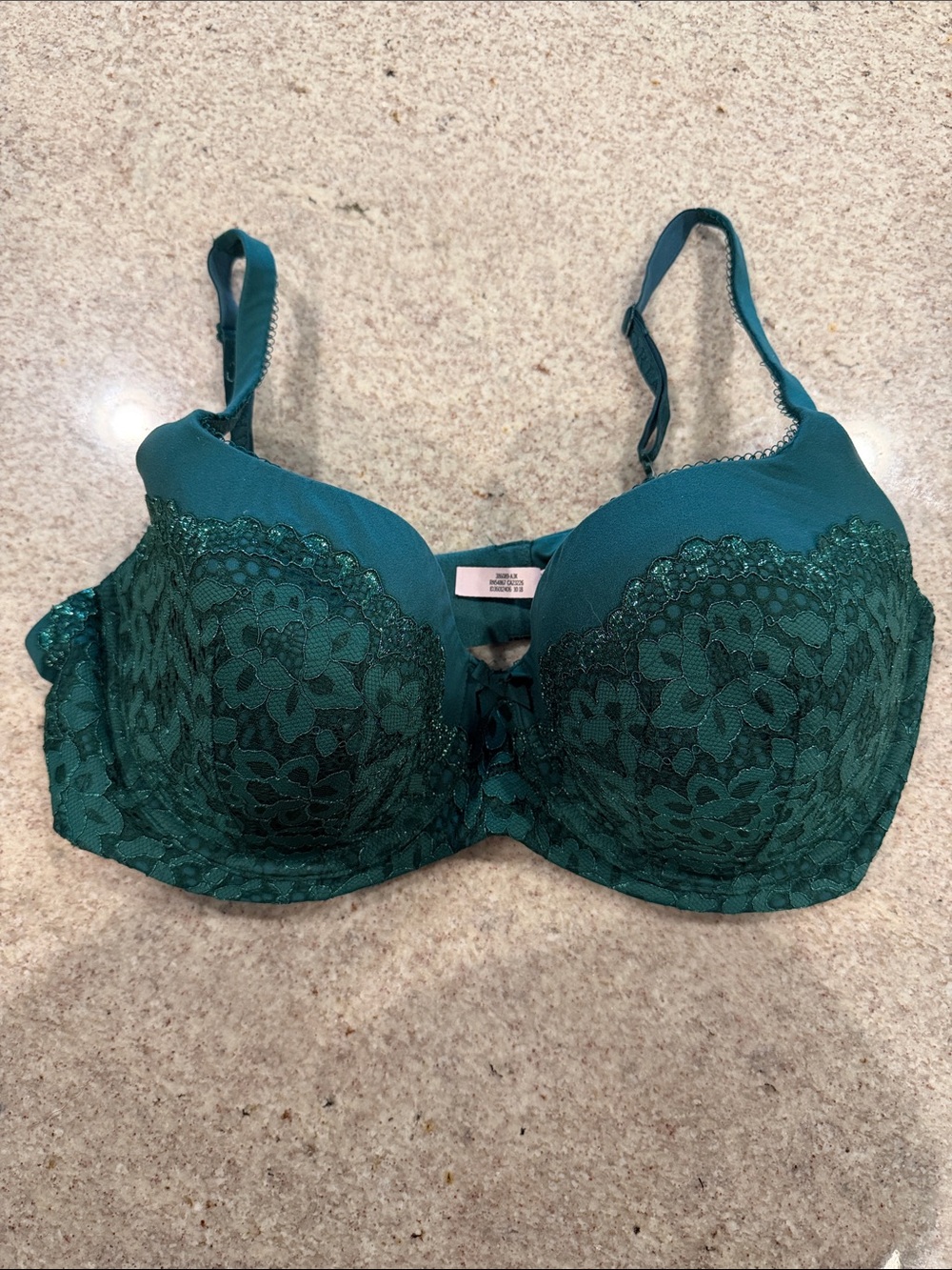 Victoria’s Secret Teal Lace Underwire Bra